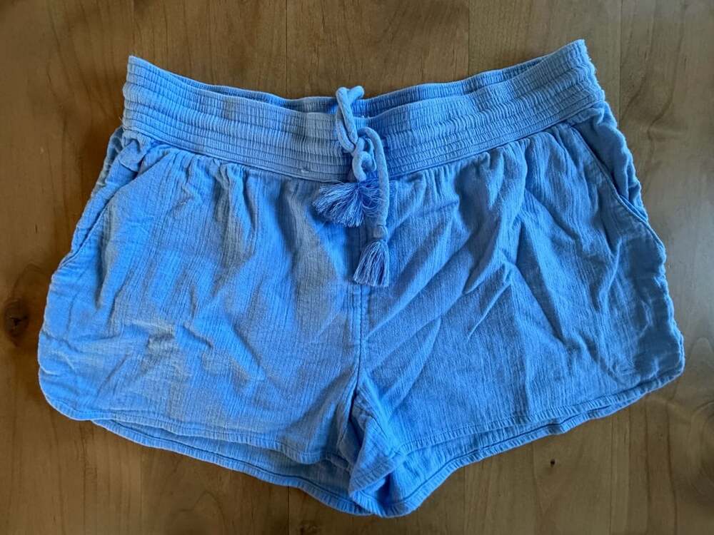 Vineyard Vines Shorts Size S Blue Cotton Drawstring Tassel Casual